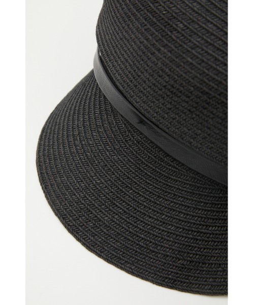 AZUL by moussy(アズールバイマウジー)の「BIT BLADE CASQUETTE/ビットブレードキャスケット(キャップ・レディース・ブラック/ベージュ・FREE)」の9枚目の写真