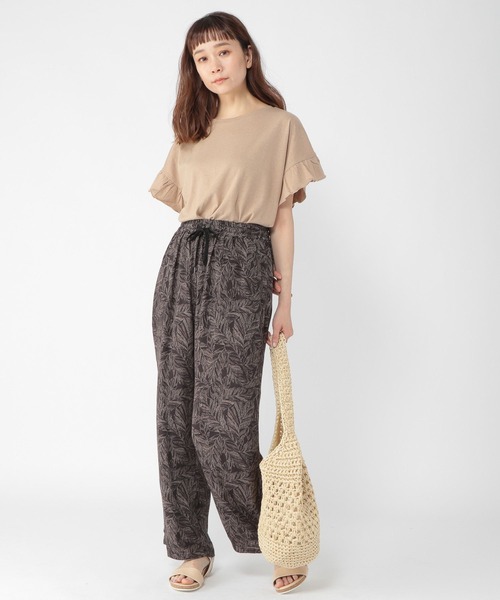 studio CLIP(スタディオクリップ)の「綿麻袖フリルカットソー(Tシャツ/カットソー・レディース・マスタード/ライトベージュ/スモーク/アイボリー・FREE)」の7枚目の写真