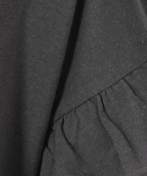 studio CLIP(スタディオクリップ)の「綿麻袖フリルカットソー(Tシャツ/カットソー・レディース・マスタード/ライトベージュ/スモーク/アイボリー・FREE)」の12枚目の写真