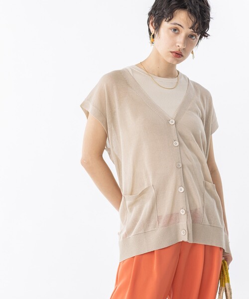 THE SHOP TK (ザ ショップ ティーケー )の「◆リネン混シアーベスト(ベスト・レディース・ライトブルー/ブラック/ライトベージュ/ピンク系・12)」の22枚目の写真