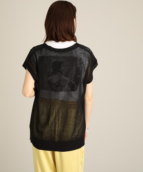THE SHOP TK (ザ ショップ ティーケー )の「◆リネン混シアーベスト(ベスト・レディース・ライトブルー/ブラック/ライトベージュ/ピンク系・12)」の15枚目の写真