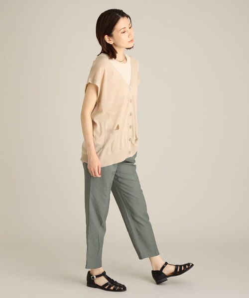 THE SHOP TK (ザ ショップ ティーケー )の「◆リネン混シアーベスト(ベスト・レディース・ライトブルー/ブラック/ライトベージュ/ピンク系・12)」の16枚目の写真