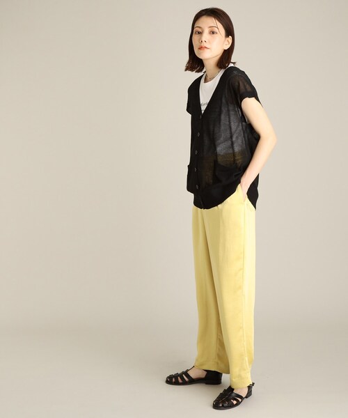 THE SHOP TK (ザ ショップ ティーケー )の「◆リネン混シアーベスト(ベスト・レディース・ライトブルー/ブラック/ライトベージュ/ピンク系・12)」の8枚目の写真