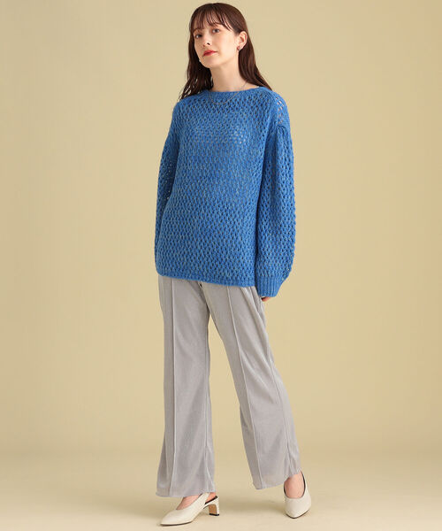 Ray BEAMS(レイビームス)の「Ray BEAMS / カット ラメ フレア パンツ(その他パンツ・レディース・ライトグレー/マスタード・1/0)」の5枚目の写真