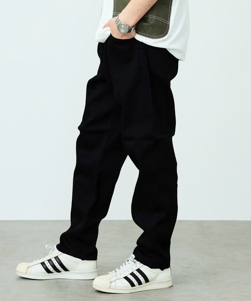 Lee(リー)の「Lee/リー WEB限定 イージー ワイドテーパードパンツ(デニムパンツ・メンズ・インディゴブルー/ブルー/ダークインディゴブルー/ブラック系その他・SMALL/MEDIUM/LARGE/X-LARGE)」の2枚目の写真