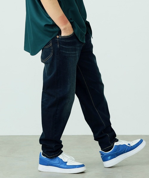 Lee(リー)の「Lee/リー WEB限定 イージー ワイドテーパードパンツ(デニムパンツ・メンズ・インディゴブルー/ブルー/ダークインディゴブルー/ブラック系その他・SMALL/MEDIUM/LARGE/X-LARGE)」の9枚目の写真