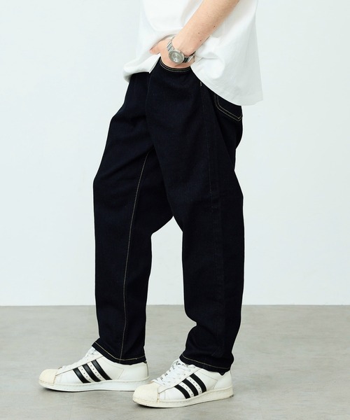 Lee(リー)の「Lee/リー WEB限定 イージー ワイドテーパードパンツ(デニムパンツ・メンズ・インディゴブルー/ブルー/ダークインディゴブルー/ブラック系その他・SMALL/MEDIUM/LARGE/X-LARGE)」の21枚目の写真