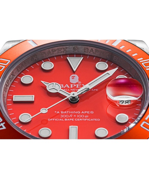 A BATHING APE（アベイシングエイプ）の「TYPE 1 BAPEX M（アナログ腕時計・メンズ・サックスブルー/ピンク/オレンジ/グリーン・FREE）」の12枚目の写真