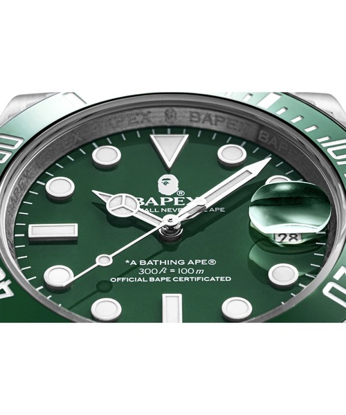 A BATHING APE（アベイシングエイプ）の「TYPE 1 BAPEX M（アナログ腕時計・メンズ・サックスブルー/ピンク/オレンジ/グリーン・FREE）」の6枚目の写真
