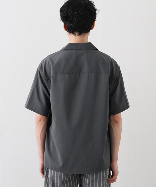 B.C STOCK(ベーセーストック)の「FUMMER TRO OPEN COLLAR シャツ(シャツ/ブラウス・メンズ・ベージュ/カーキ/ブラウン/チャコールグレー・SMALL/LARGE/MEDIUM)」の21枚目の写真