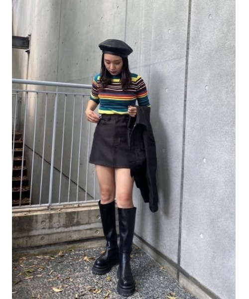 SLY（スライ）の「STA-PRE MINI SK-E スタプレ ミニスカート（スカート・レディース・ブラック・1/2/0）」の16枚目の写真