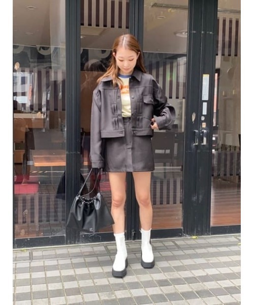 SLY（スライ）の「STA-PRE MINI SK-E スタプレ ミニスカート（スカート・レディース・ブラック・1/2/0）」の18枚目の写真