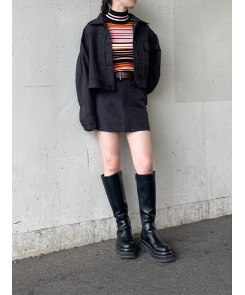 SLY（スライ）の「STA-PRE MINI SK-E スタプレ ミニスカート（スカート・レディース・ブラック・1/2/0）」の19枚目の写真