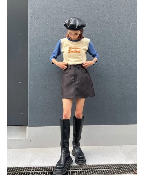 SLY（スライ）の「STA-PRE MINI SK-E スタプレ ミニスカート（スカート・レディース・ブラック・1/2/0）」の21枚目の写真