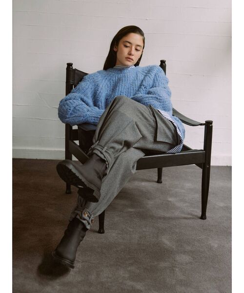 Ungrid（アングリッド）の「カラーネップルーズニット（ニット/セーター・レディース・ブルー/オレンジ/オフホワイト・FREE）」の14枚目の写真