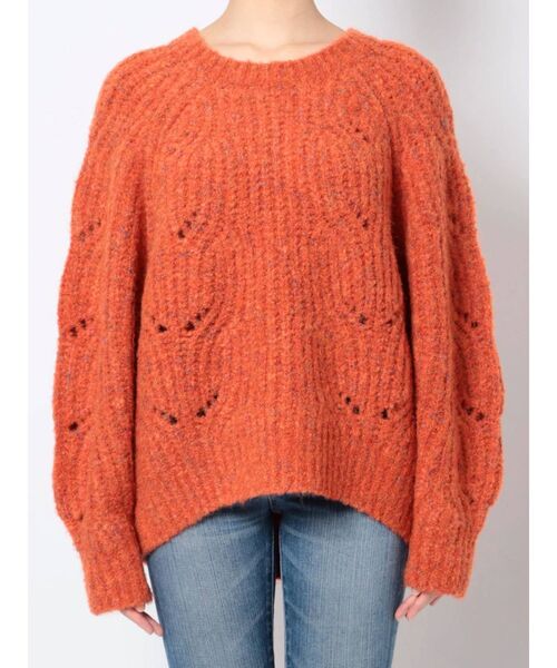 Ungrid（アングリッド）の「カラーネップルーズニット（ニット/セーター・レディース・ブルー/オレンジ/オフホワイト・FREE）」の20枚目の写真
