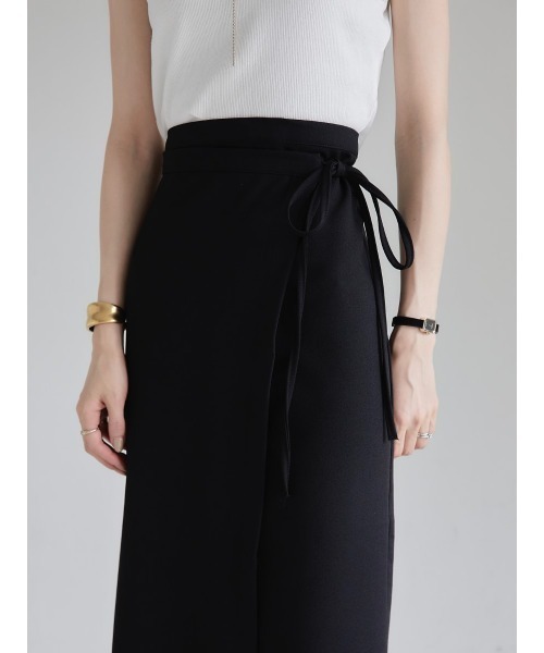 amel（エイメル）の「ribbon wrap tight skirt（スカート・レディース・ブラック・FREE）」の9枚目の写真