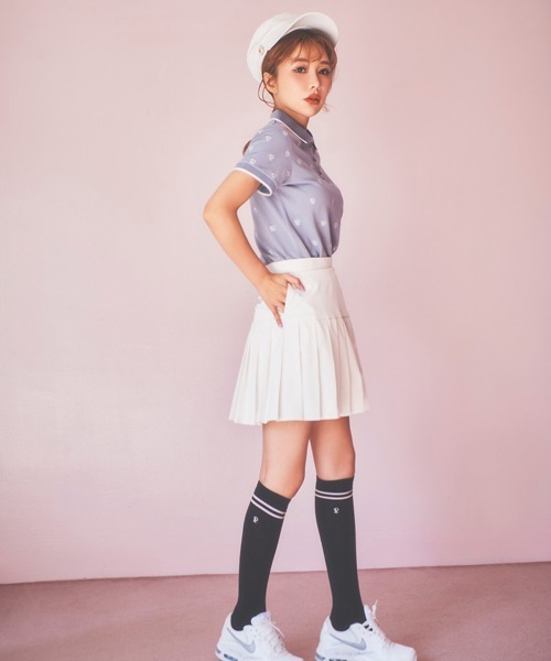 【eimygolf】プリーツヘムミニスカート ピンク セール 60%OFF】エイミーイストワール eimy istoire プリーツ