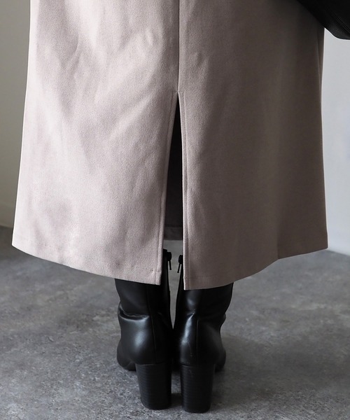 Riberry（リベリー）の「後ろスリットVネックジャンスカ（ジャンパースカート・レディース・ブラック/ベージュ/カーキ/マスタード・MEDIUM）」の13枚目の写真