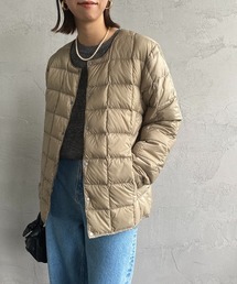 【WEB限定】[TAION/タイオン] クルーネック インナーダウンジャケット