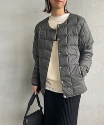 【WEB限定】[TAION/タイオン] クルーネック インナーダウンジャケット