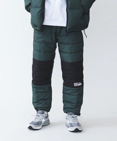 FIRST DOWN(ファーストダウン)の「First Down/ファーストダウン DOWN PANTS MICROFT ロゴ ダウンパンツ(その他パンツ・メンズ・イエロー/ブラック/グリーン・L/XL/M)」の6枚目の写真