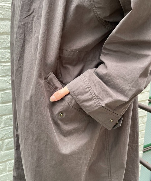 CIAOPANIC（チャオパニック）の「【CPC SCAMP】ギャザーボリュームフィールドコート（ステンカラーコート・レディース・チャコールグレー/ブルー/ピンク・FREE）」の6枚目の写真