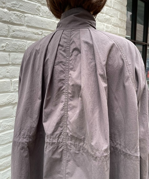 CIAOPANIC（チャオパニック）の「【CPC SCAMP】ギャザーボリュームフィールドコート（ステンカラーコート・レディース・チャコールグレー/ブルー/ピンク・FREE）」の7枚目の写真