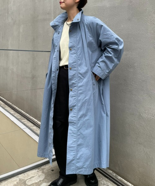 CIAOPANIC（チャオパニック）の「【CPC SCAMP】ギャザーボリュームフィールドコート（ステンカラーコート・レディース・チャコールグレー/ブルー/ピンク・FREE）」の15枚目の写真