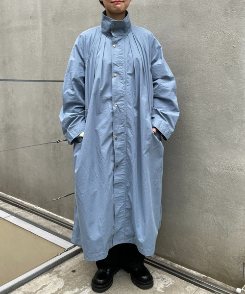 CIAOPANIC（チャオパニック）の「【CPC SCAMP】ギャザーボリュームフィールドコート（ステンカラーコート・レディース・チャコールグレー/ブルー/ピンク・FREE）」の17枚目の写真