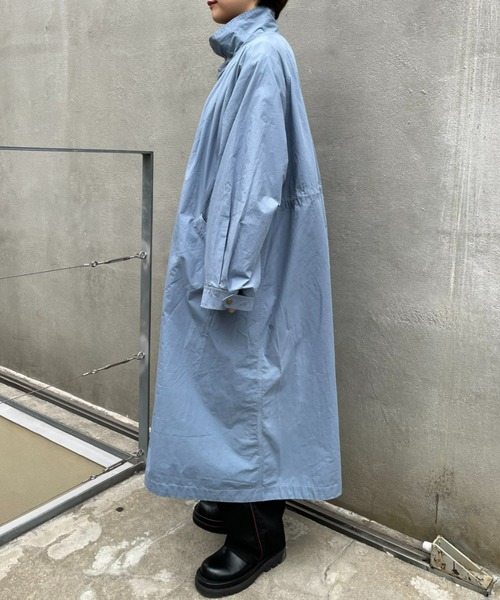 CIAOPANIC（チャオパニック）の「【CPC SCAMP】ギャザーボリュームフィールドコート（ステンカラーコート・レディース・チャコールグレー/ブルー/ピンク・FREE）」の18枚目の写真