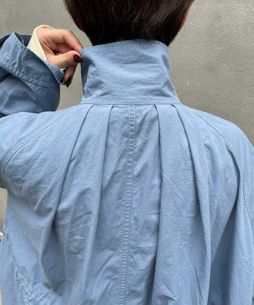 CIAOPANIC（チャオパニック）の「【CPC SCAMP】ギャザーボリュームフィールドコート（ステンカラーコート・レディース・チャコールグレー/ブルー/ピンク・FREE）」の22枚目の写真