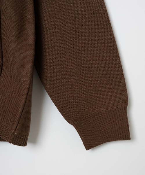 WEGO(ウィゴー)の「WEGO/スウェットライクカーディガン(カーディガン/ボレロ・メンズ・ブラウン/アイボリー・LARGE/MEDIUM)」の20枚目の写真