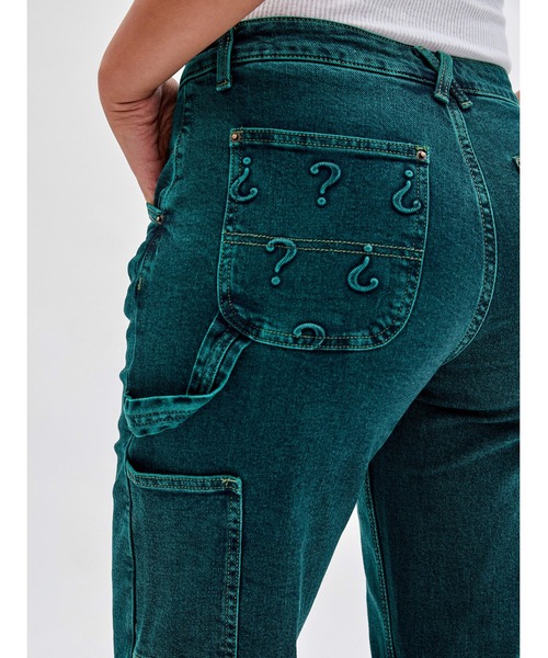 Guess（ゲス）の「GUESS Originals x Batman Embossed Carpenter Denim Pants（デニムパンツ・レディース・グリーン・25inch/26inch/27inch）」の8枚目の写真