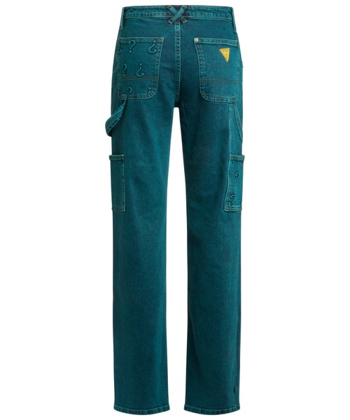 Guess（ゲス）の「GUESS Originals x Batman Embossed Carpenter Denim Pants（デニムパンツ・レディース・グリーン・25inch/26inch/27inch）」の3枚目の写真