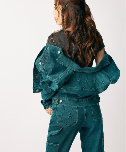 Guess（ゲス）の「GUESS Originals x Batman Embossed Carpenter Denim Pants（デニムパンツ・レディース・グリーン・25inch/26inch/27inch）」の10枚目の写真