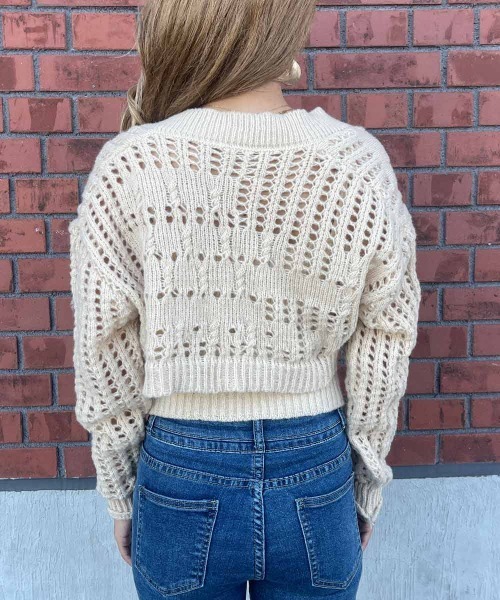 esutoreja（エストレジャ）の「ニットキャミ&カーディガンセット（ニット/セーター・レディース・ブラック/アイボリー/ベージュ・FREE）」の10枚目の写真