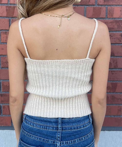 esutoreja（エストレジャ）の「ニットキャミ&カーディガンセット（ニット/セーター・レディース・ブラック/アイボリー/ベージュ・FREE）」の13枚目の写真