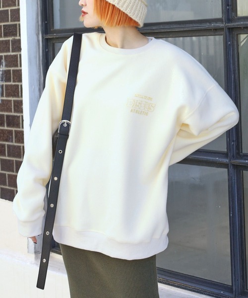 PBLIM（ページボーイリム）の「PAGEBOYLIM/ディスカスコラボスウェット（スウェット・レディース・ブルー/クリーム/オレンジ・FREE）」の20枚目の写真