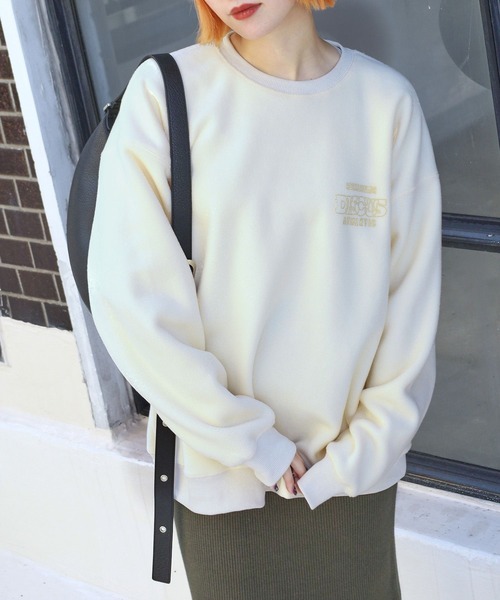 PBLIM（ページボーイリム）の「PAGEBOYLIM/ディスカスコラボスウェット（スウェット・レディース・ブルー/クリーム/オレンジ・FREE）」の21枚目の写真