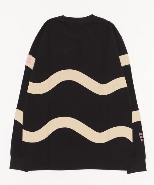 grapevine by k3（グレープバインバイケースリー）の「LS T-SHIRT WAVE BLACK SAND（Tシャツ/カットソー・メンズ・ブラック・S/M/XL/L）」の7枚目の写真