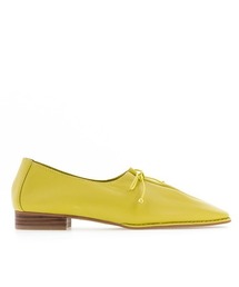 【本革】スクエアトゥレースアップレザーシューズ