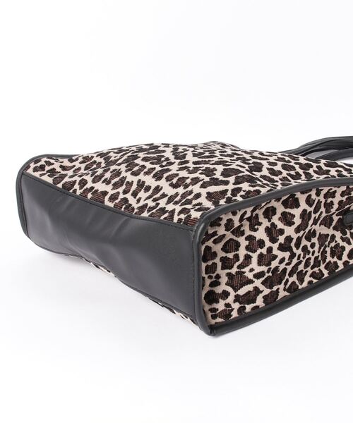 SPRUCE(スプルース)の「EM : SPRUCE ジャガード 2WAY トートバッグ 軽量(トートバッグ・レディース・ダークグリーン/ブラック/レオパード・FREE)」の7枚目の写真