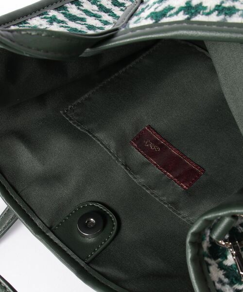 SPRUCE(スプルース)の「EM : SPRUCE ジャガード 2WAY トートバッグ 軽量(トートバッグ・レディース・ダークグリーン/ブラック/レオパード・FREE)」の11枚目の写真