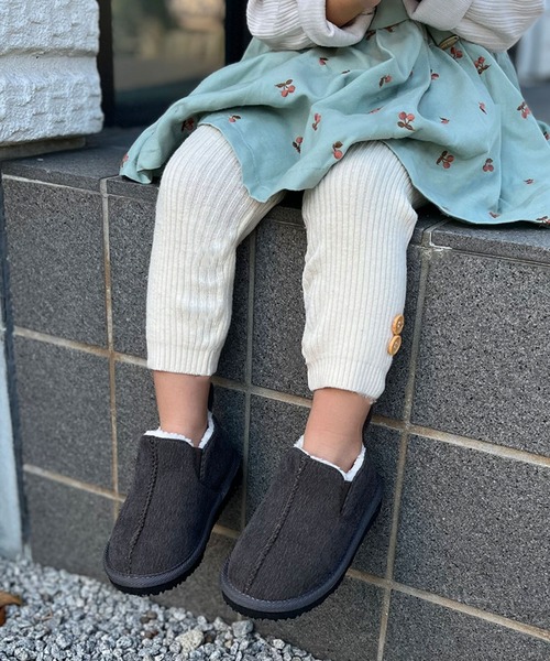 AmiAmi（アミアミ）の「キッズショートボアブーツ（ブーツ・キッズ・ブラック/グレー/キャメル・15cm/16cm/17cm/18cm/19cm/20cm/21cm/22cm）」の8枚目の写真