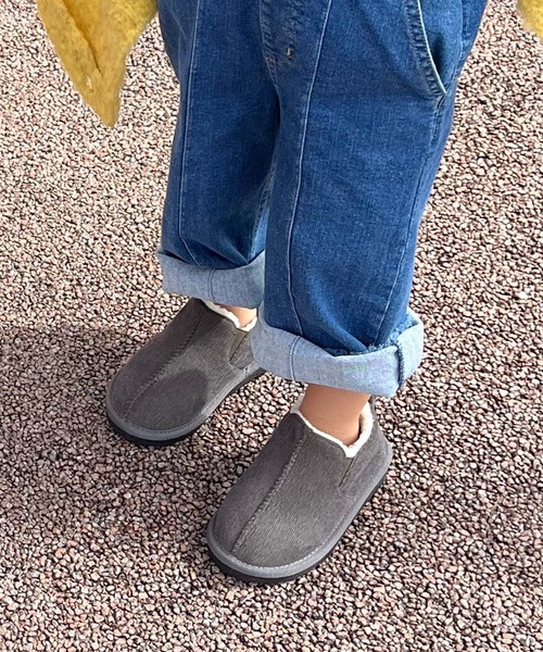 AmiAmi（アミアミ）の「キッズショートボアブーツ（ブーツ・キッズ・ブラック/グレー/キャメル・15cm/16cm/17cm/18cm/19cm/20cm/21cm/22cm）」の16枚目の写真