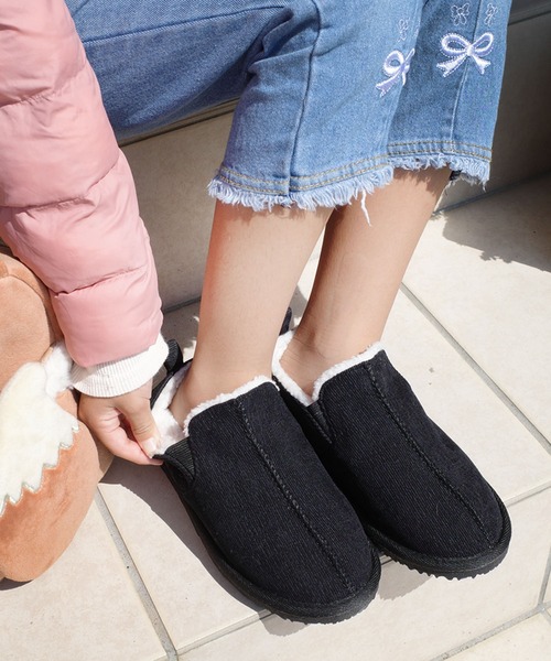 AmiAmi（アミアミ）の「キッズショートボアブーツ（ブーツ・キッズ・ブラック/グレー/キャメル・15cm/16cm/17cm/18cm/19cm/20cm/21cm/22cm）」の15枚目の写真