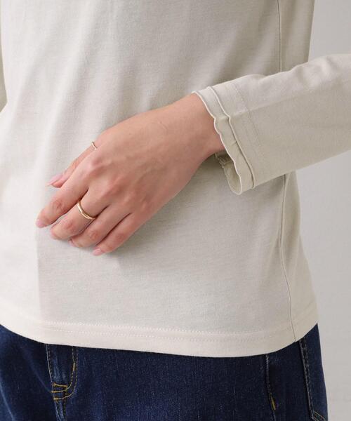 DRESKIP（ドレスキップ）の「◆【吸湿発熱】シャ－リング衿レースプルオーバー（Tシャツ/カットソー・レディース・ナチュラル/ブラック/オフホワイト・03/02/04）」の8枚目の写真