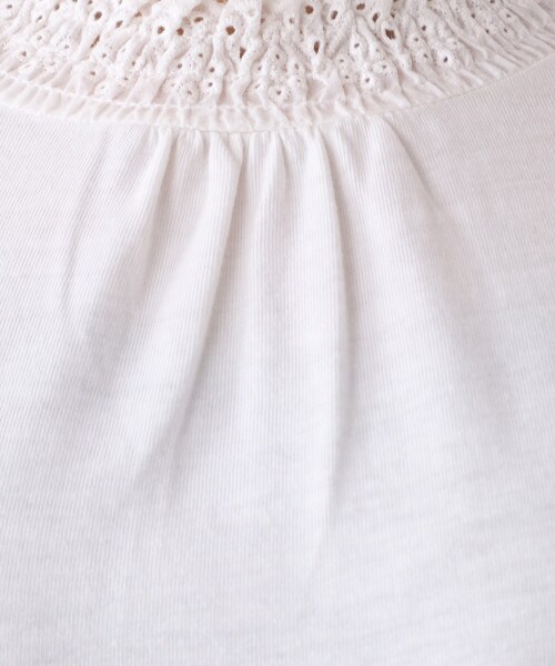 DRESKIP（ドレスキップ）の「◆【吸湿発熱】シャ－リング衿レースプルオーバー（Tシャツ/カットソー・レディース・ナチュラル/ブラック/オフホワイト・03/02/04）」の9枚目の写真