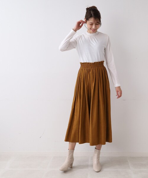 DRESKIP（ドレスキップ）の「◆【吸湿発熱】シャ－リング衿レースプルオーバー（Tシャツ/カットソー・レディース・ナチュラル/ブラック/オフホワイト・03/02/04）」の13枚目の写真